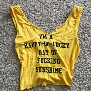 Happy go lucky crop top